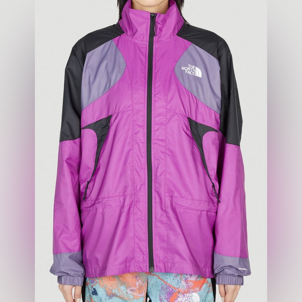 The North Face Magenta and Black Colorblock Ski Jacket